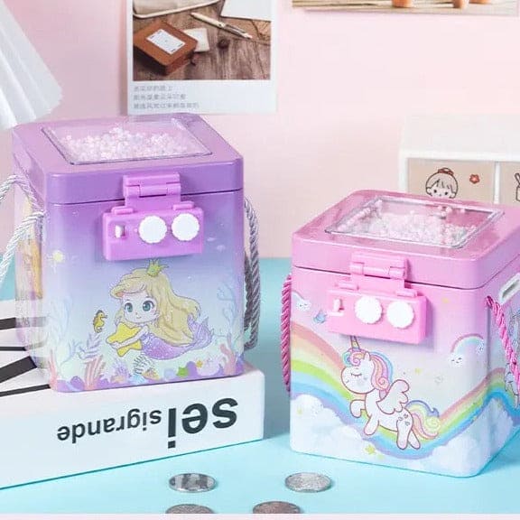 Cute Tinplate Square Piggy Bank, New Unicorn Tinplate Hand Rope Square Password Lock Piggy Bank, Piggy Bank Children Banks Cash Box Lock, Metal Piggy Bank with Password Number Lock, Metal Money Bank for Kids Cute Tinplate Square Piggy Bank, New Unicorn Tinplate Hand Rope Square Password Lock Piggy Bank, Piggy Bank Children Banks Cash Box Lock, Metal Piggy Bank with Password Number Lock, Metal Money Bank for Kids